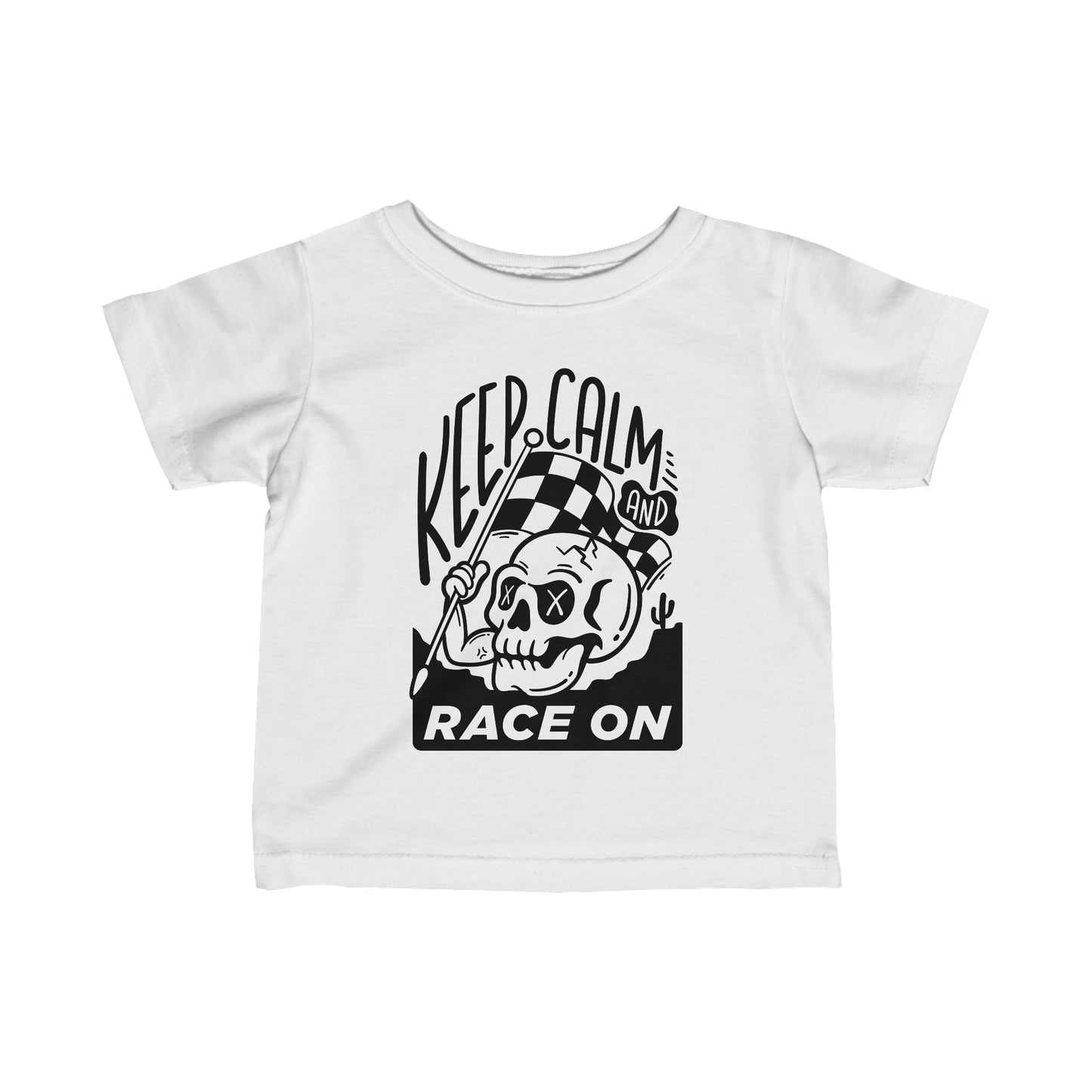 Keep Calm and Race On - Toddler T-Shirt