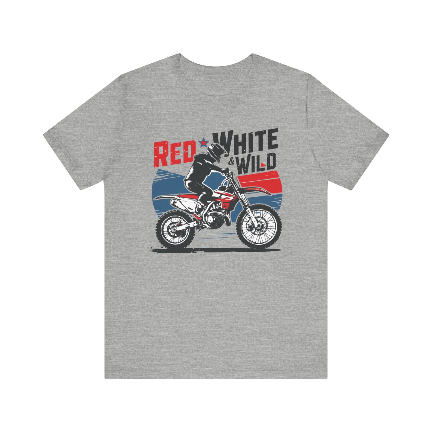 Red White and Wild- Adult T-Shirt