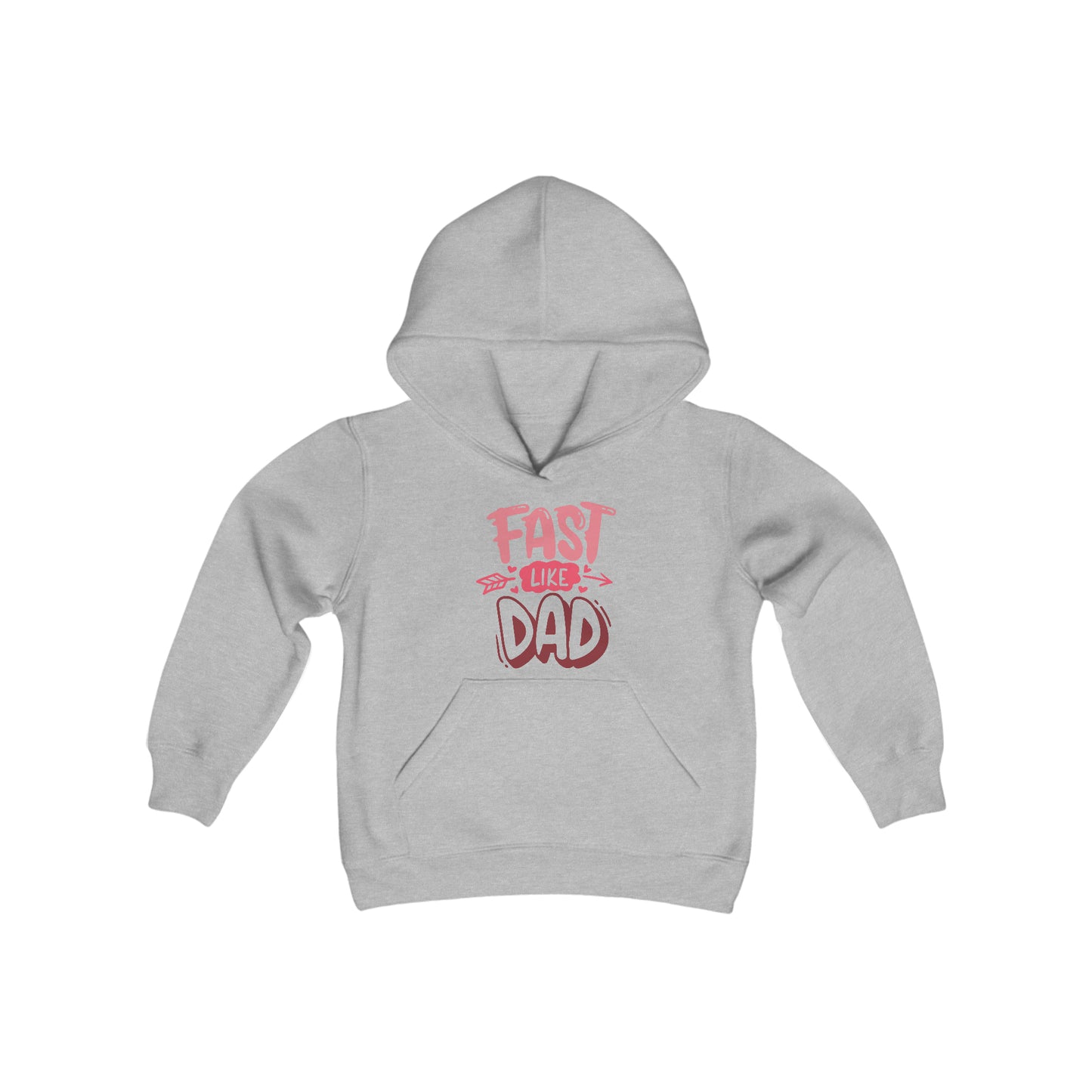Fast Like Dad-Youth Hooded Sweatshirt
