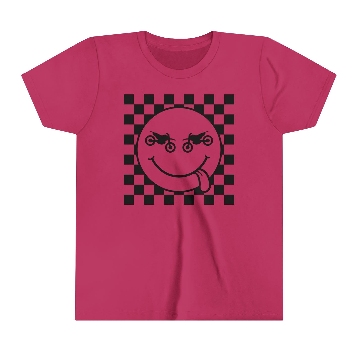 Race Flag Smile Face Youth T-Shirt