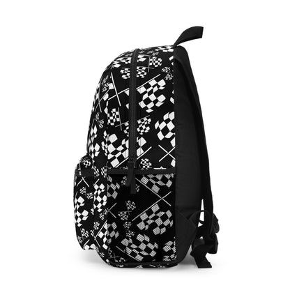 Checkered Flags - Black - Backpack