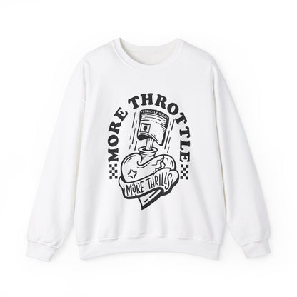 More Throttle More Thrills- Adult Crewneck Sweatshirt