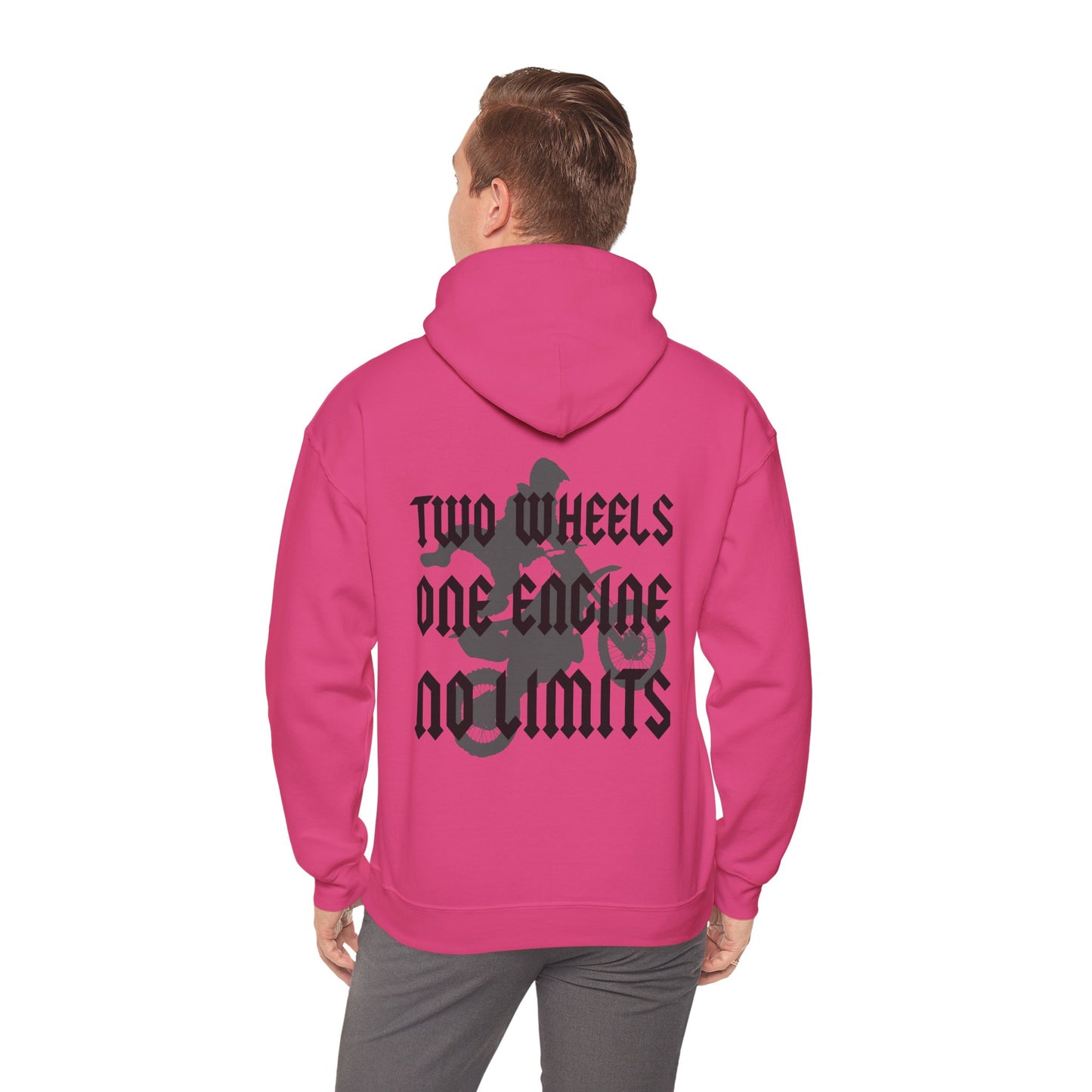 Two Wheels No Limits- Adult Hooded Sweatshirt