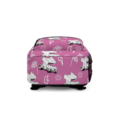 Sprint Car - Micro Racing Backpack - Light Pink