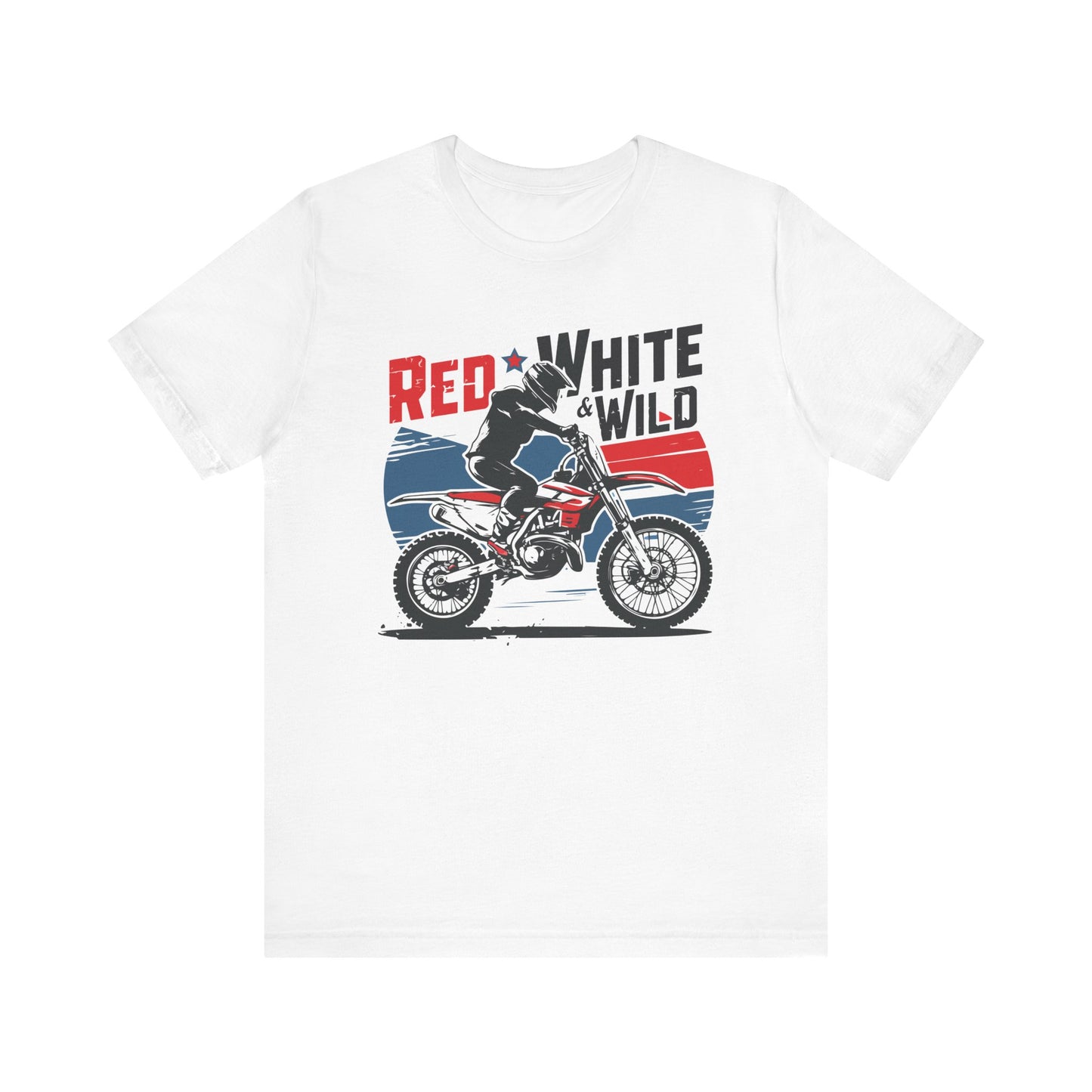 Red White and Wild- Adult T-Shirt