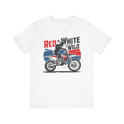 Red White and Wild- Adult T-Shirt