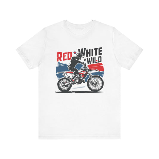 Red White and Wild- Adult T-Shirt