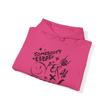 Somebody`s Feral Race Mom- Adult Hooded Sweatshirt