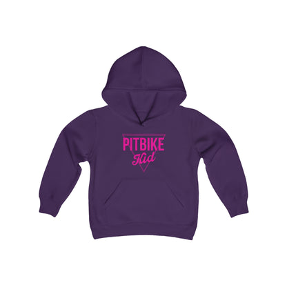 Pit Bike Kid Pink - Youth Hooded Sweatshirt