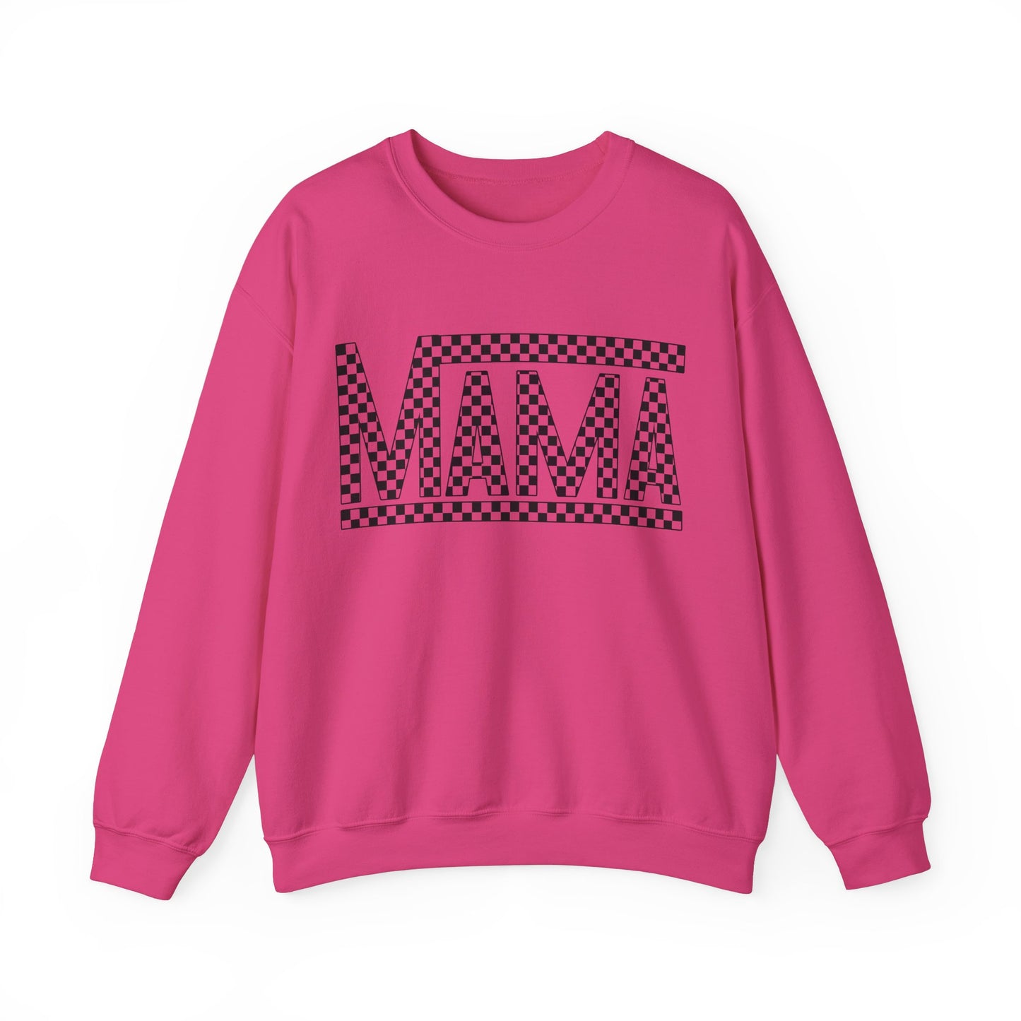 Checkered Mama- Adult Crewneck Sweatshirt