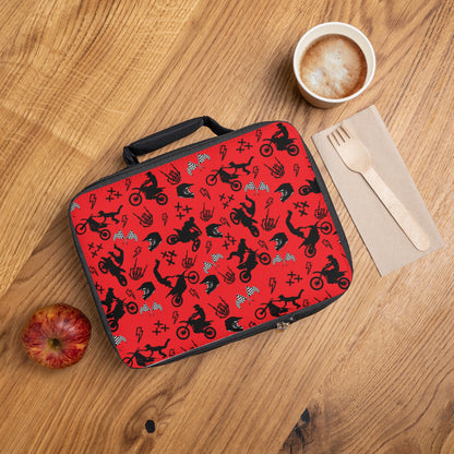 Moto Cross - Lunch Bag - Red