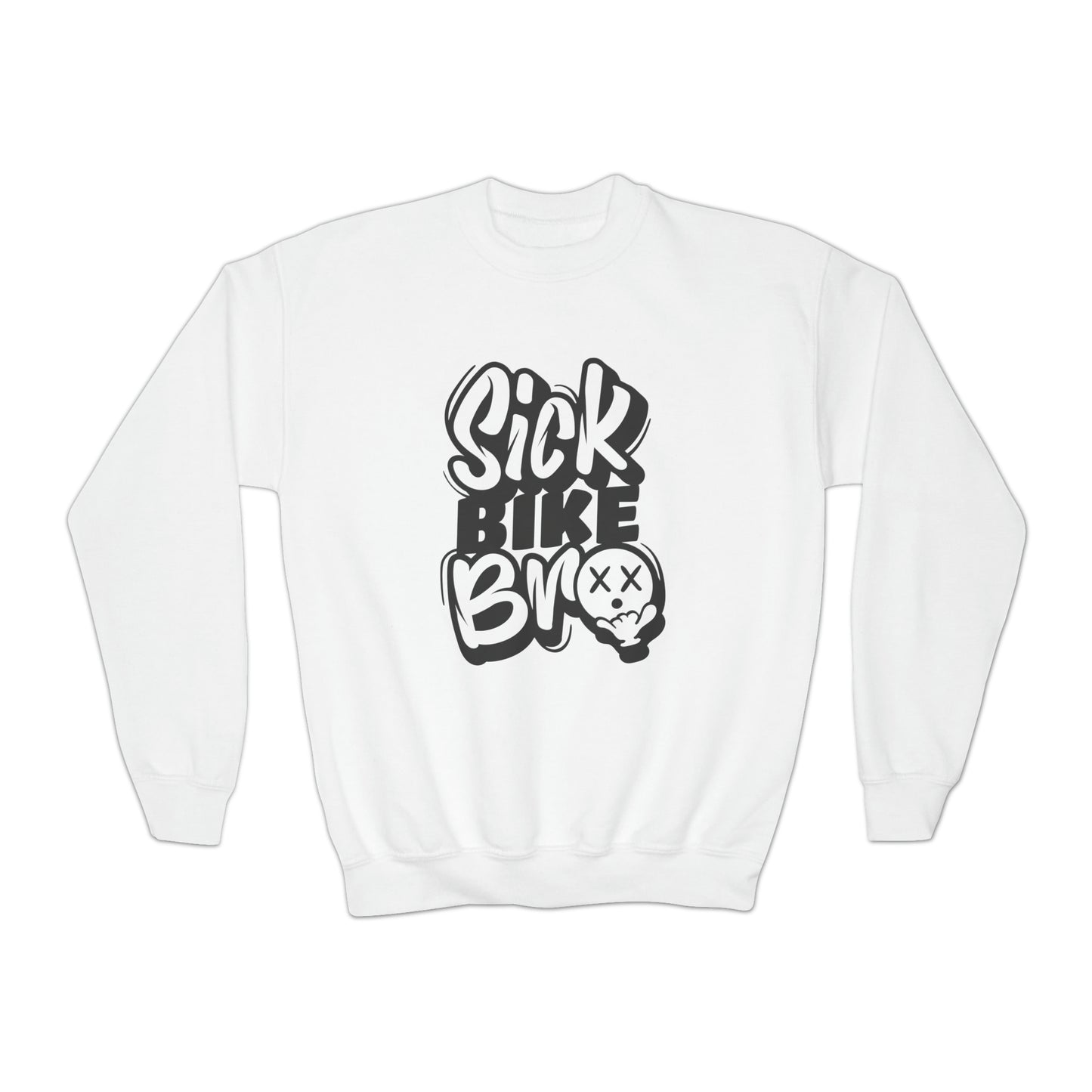 Sick Bike Bro - Youth Crew Sweatshirt