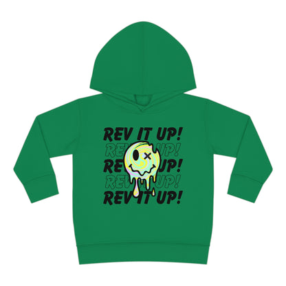 Rev It Up Retro Smiley -Toddler Hooded Sweatshirt