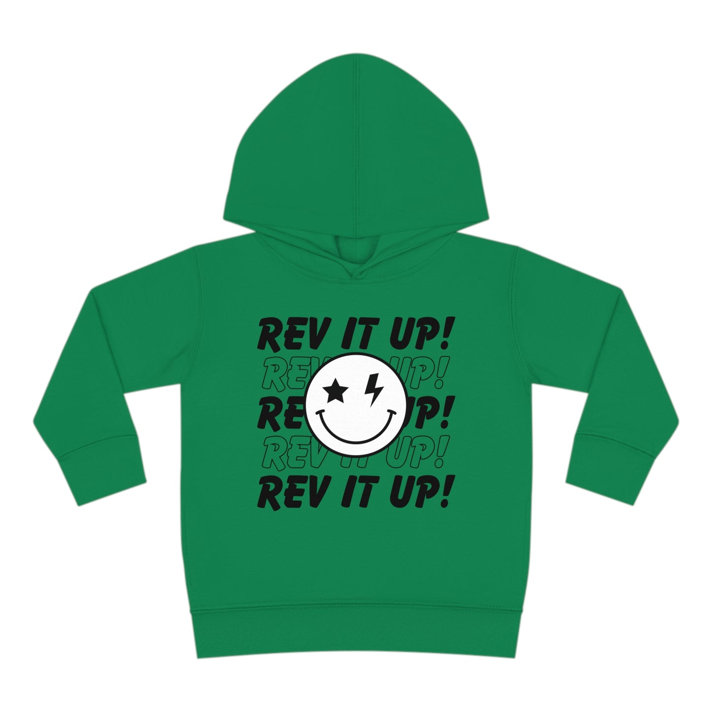 Rev It Up Smiley - Toddler Hooded Sweatshirt