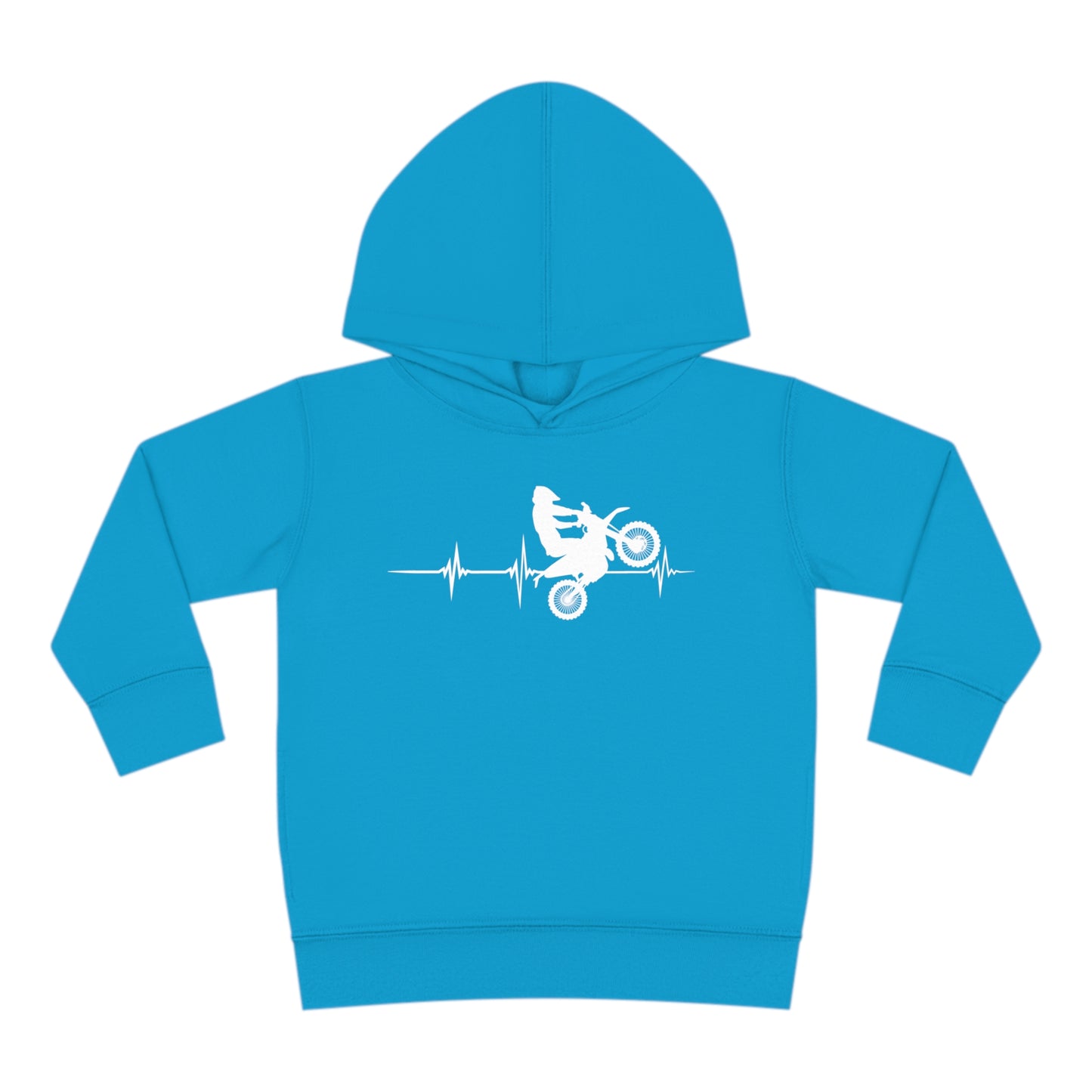 Heart Rate Moto- Toddler Hooded Sweatshirt