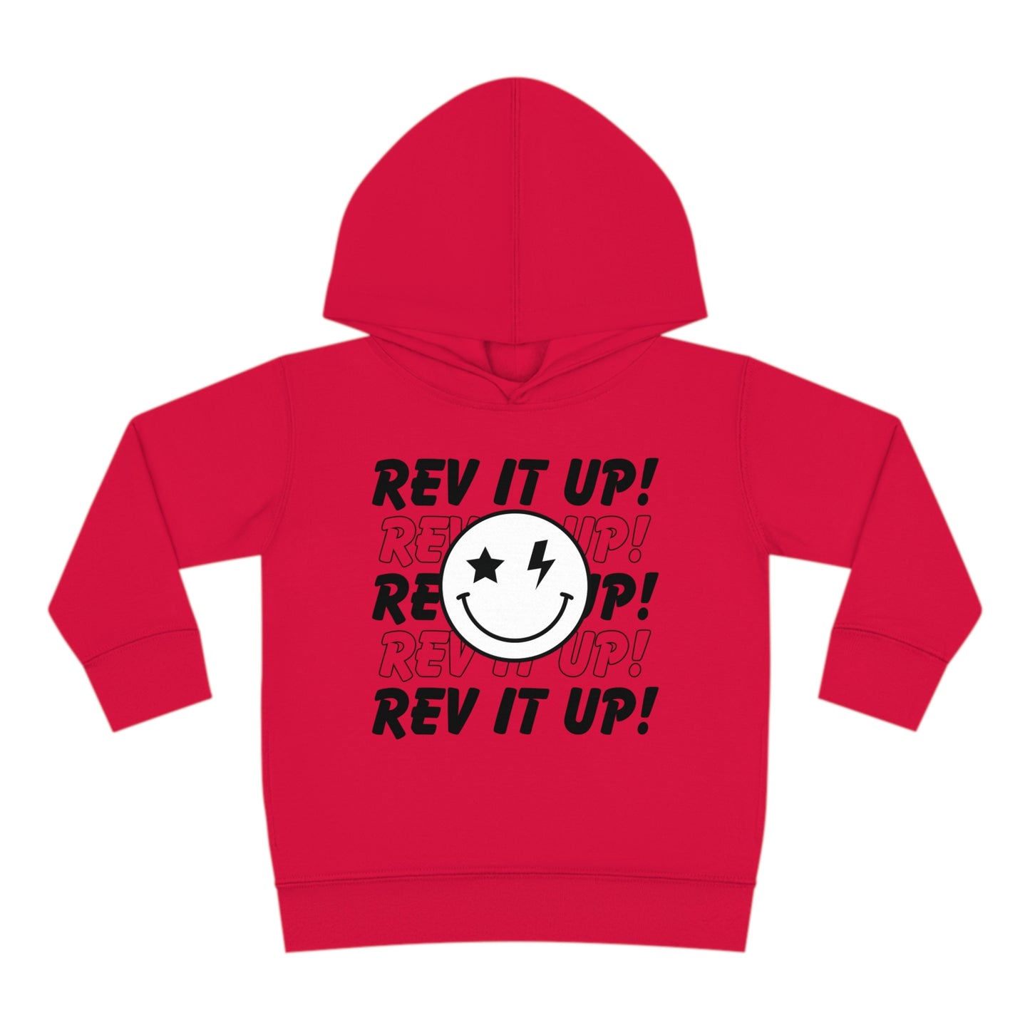 Rev It Up Smiley - Toddler Hooded Sweatshirt