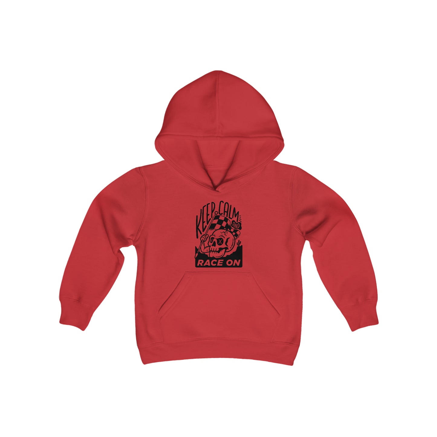 Keep Calm and Race On - Hooded Sweatshirt