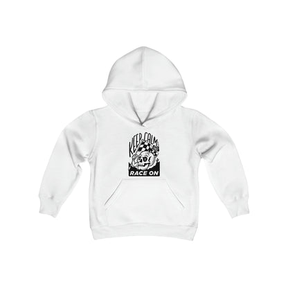 Keep Calm and Race On - Hooded Sweatshirt