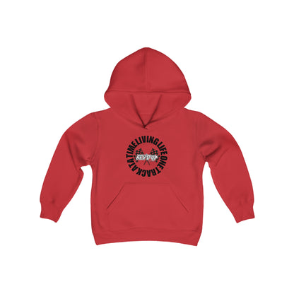 Living Life One Track At A Time Black Rev'd Up Clothing - Youth Hooded Sweatshirt