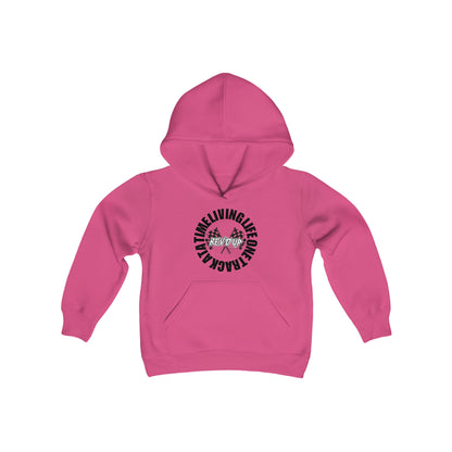Living Life One Track At A Time Black Rev'd Up Clothing - Youth Hooded Sweatshirt