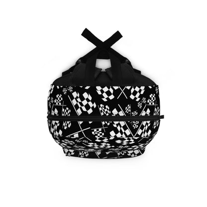 Checkered Flags - Black - Backpack