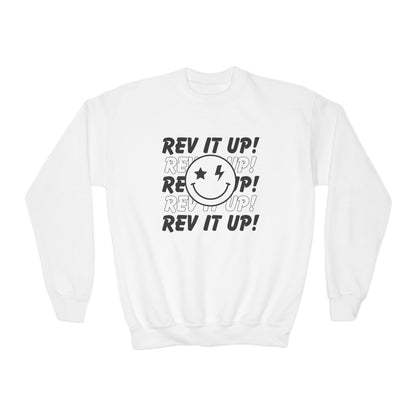 Rev It Up Smiley- Youth Sweatshirt