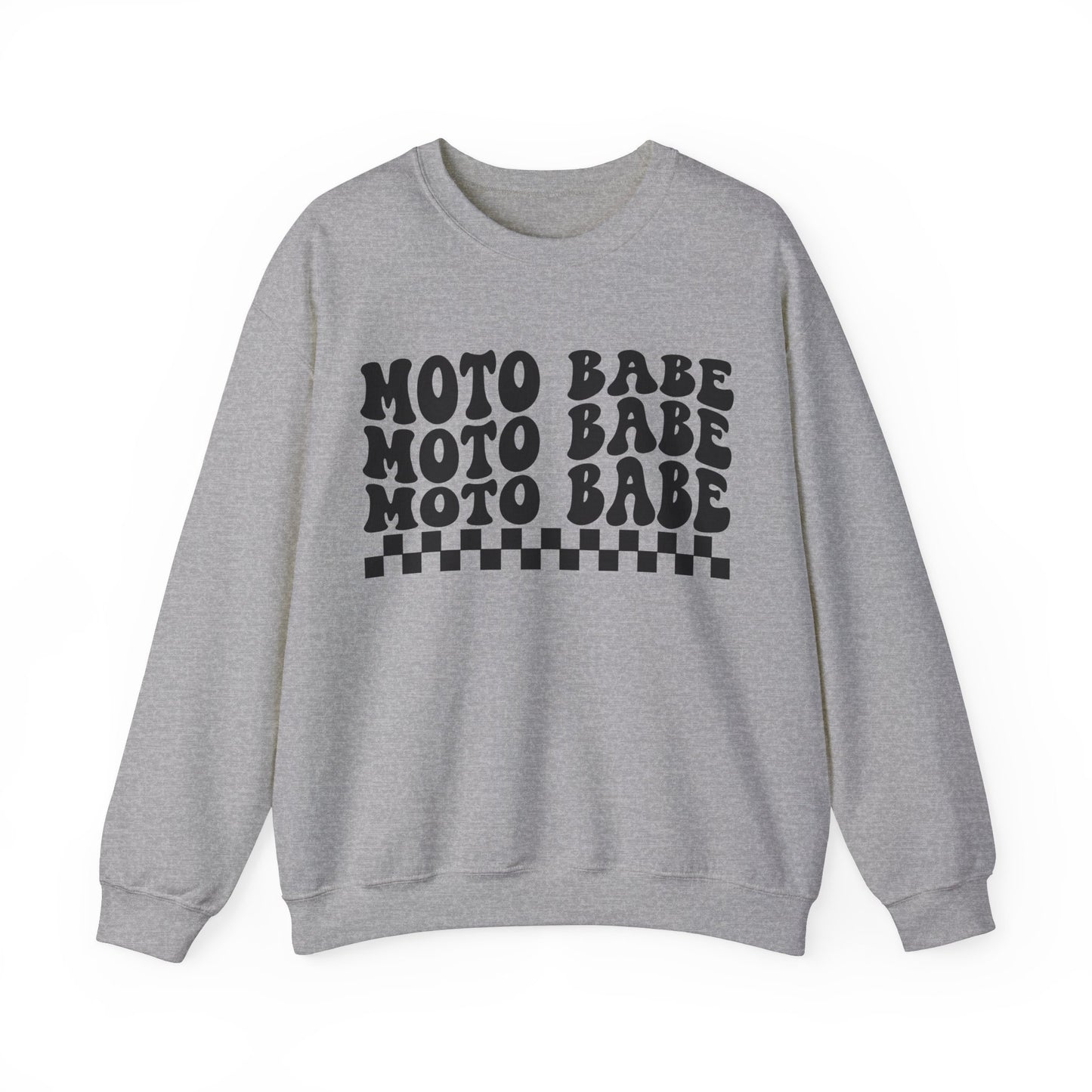 Moto Babe- Adult Crewneck Sweatshirt