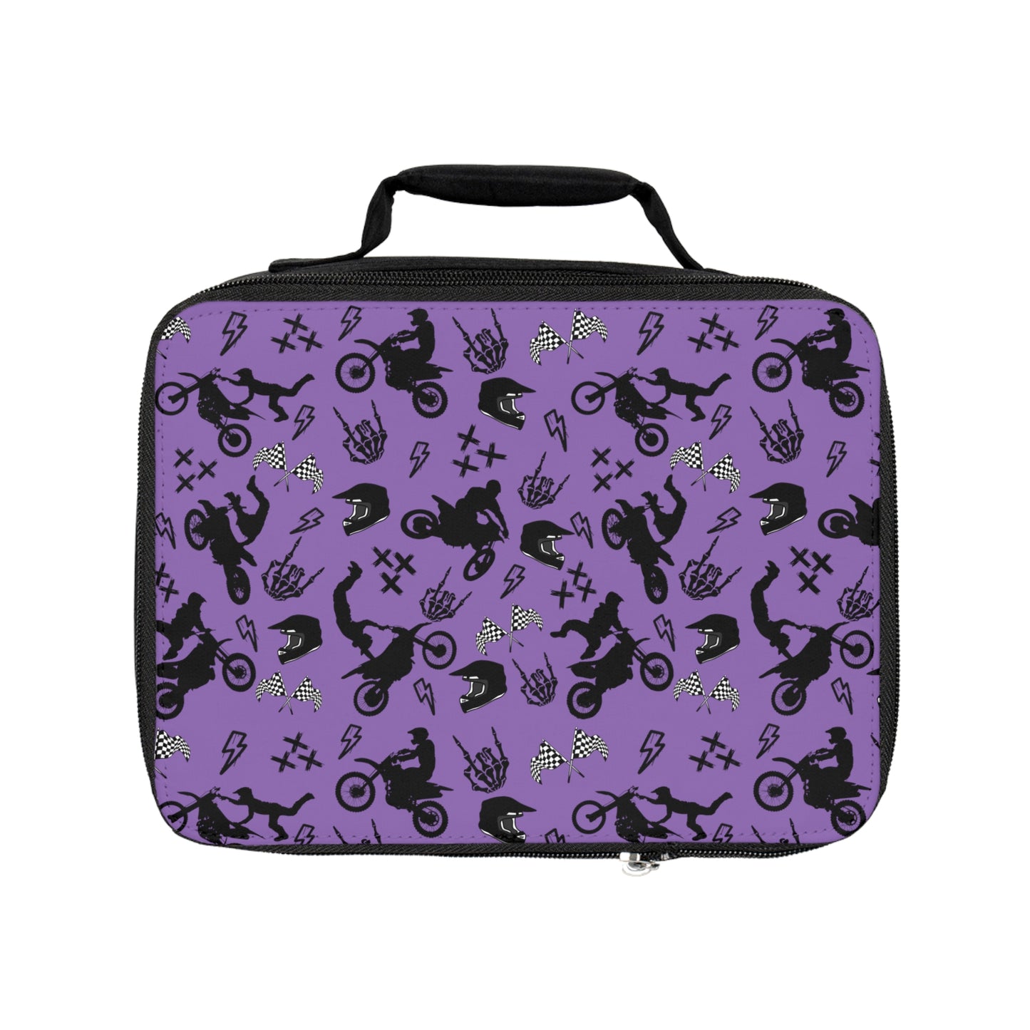Moto Cross - Lunch Bag - Light Purple