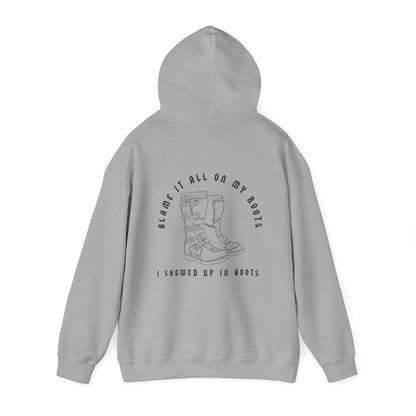 Blame It All On My Roots Black Font- Adult Hooded Sweatshirt
