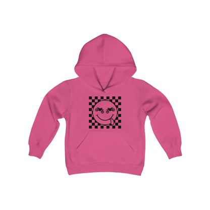 Race Flag Smile Face -Youth Hooded Sweatshirt
