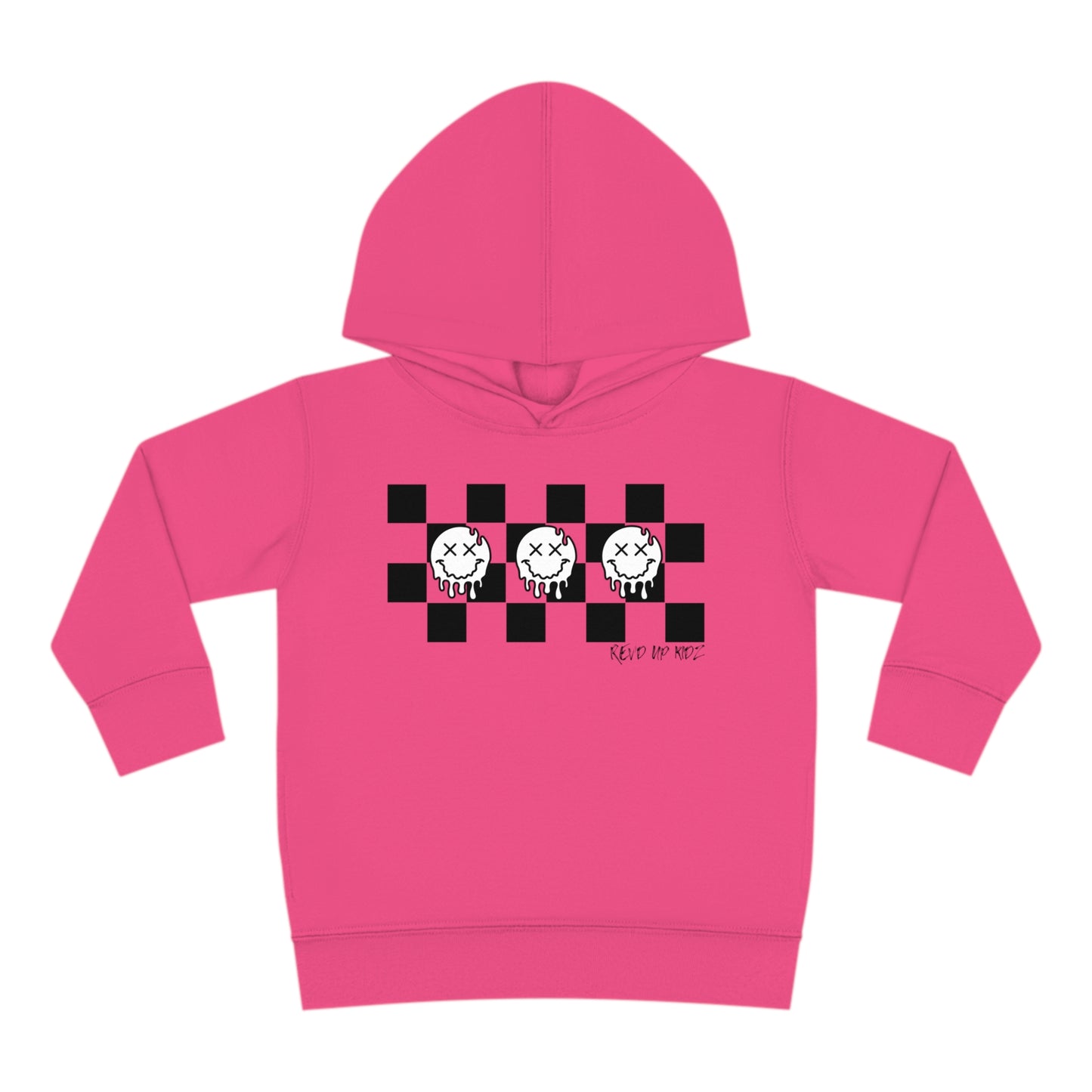 Checkered Smiley's- Toddler Hooded Sweatshirt