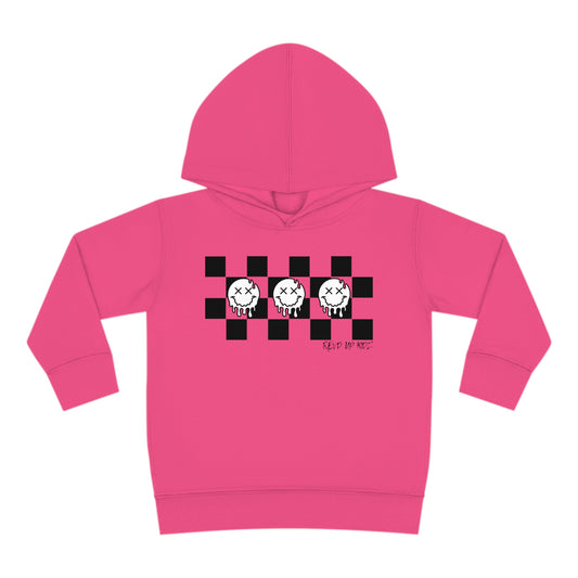 Checkered Smiley's- Toddler Hooded Sweatshirt