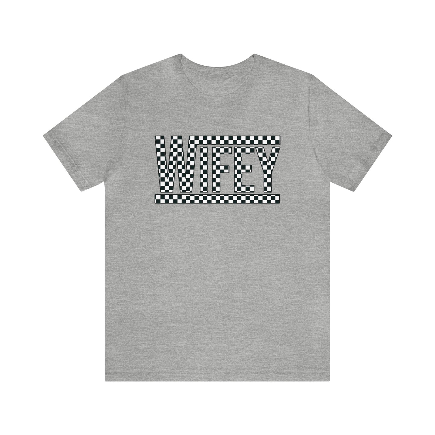 Checkered Wifey- Adult T-Shirt