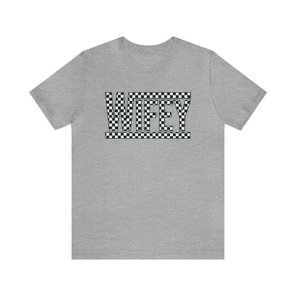 Checkered Wifey- Adult T-Shirt