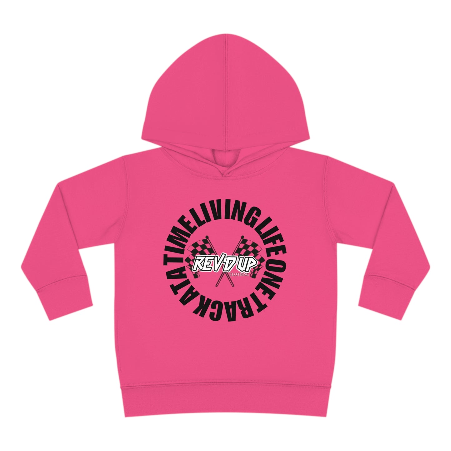 Living Life One Track At A Time Black Rev'd Up Clothing - Toddler Hooded Sweatshirt