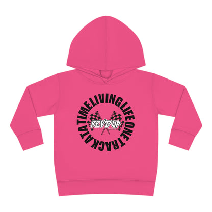 Living Life One Track At A Time Black Rev'd Up Clothing - Toddler Hooded Sweatshirt