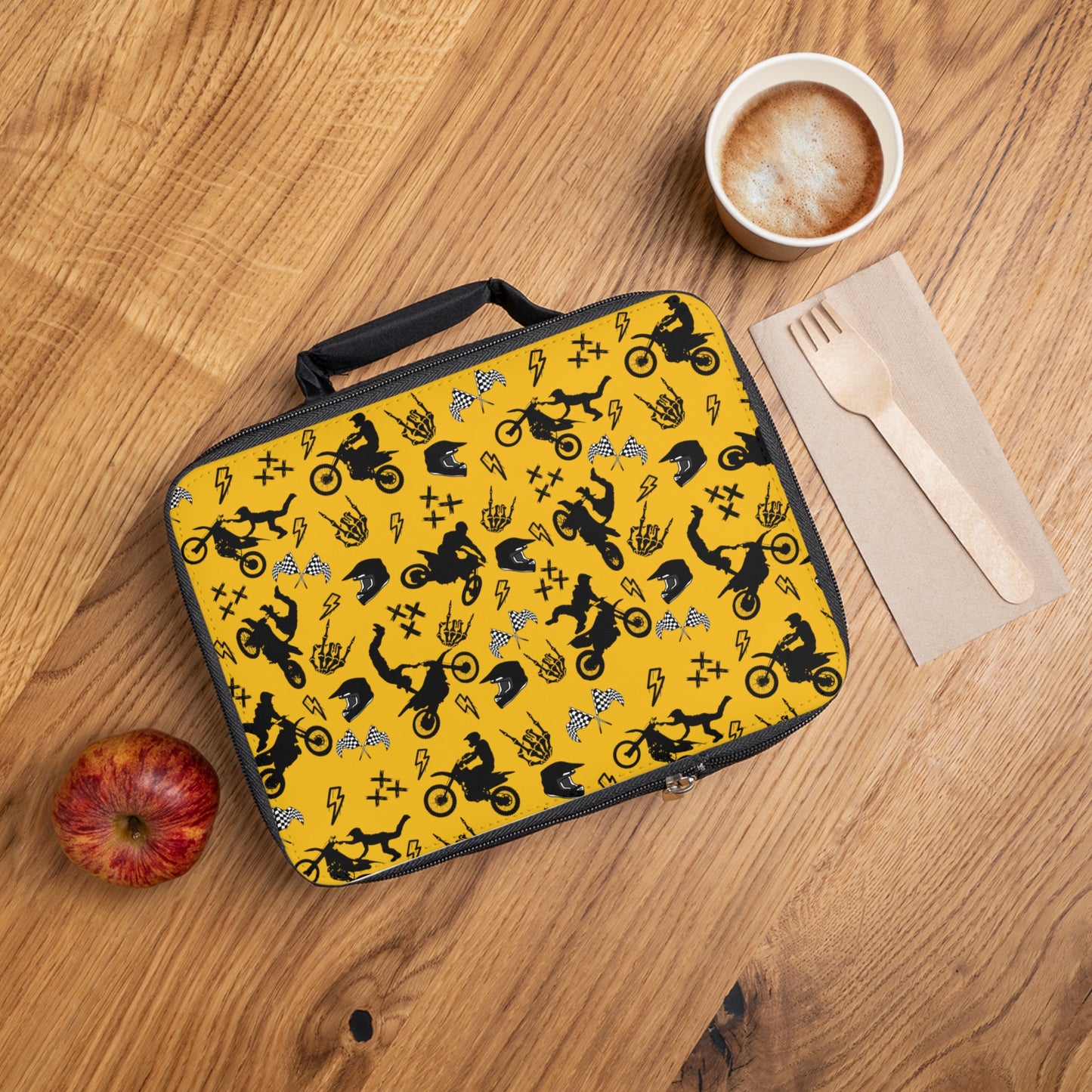 Moto Cross - Lunch Bag - Yellow