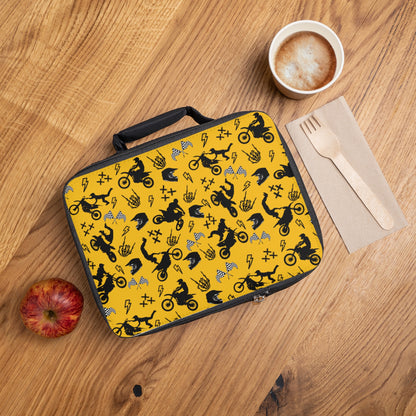Moto Cross - Lunch Bag - Yellow