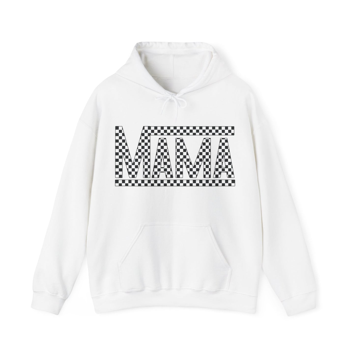 Checkered Mama- Adult Hooded Sweatshirt