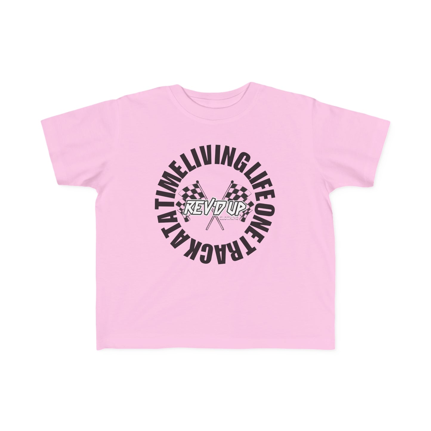 Living Life One Track At A Time Black Rev'd Up Clothing - Toddler's T-shirt
