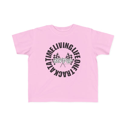 Living Life One Track At A Time Black Rev'd Up Clothing - Toddler's T-shirt