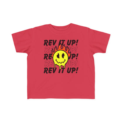 Rev It Up Flame Smiley -Toddler's T-Shirt