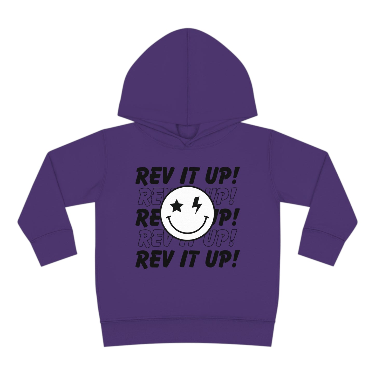 Rev It Up Smiley - Toddler Hooded Sweatshirt