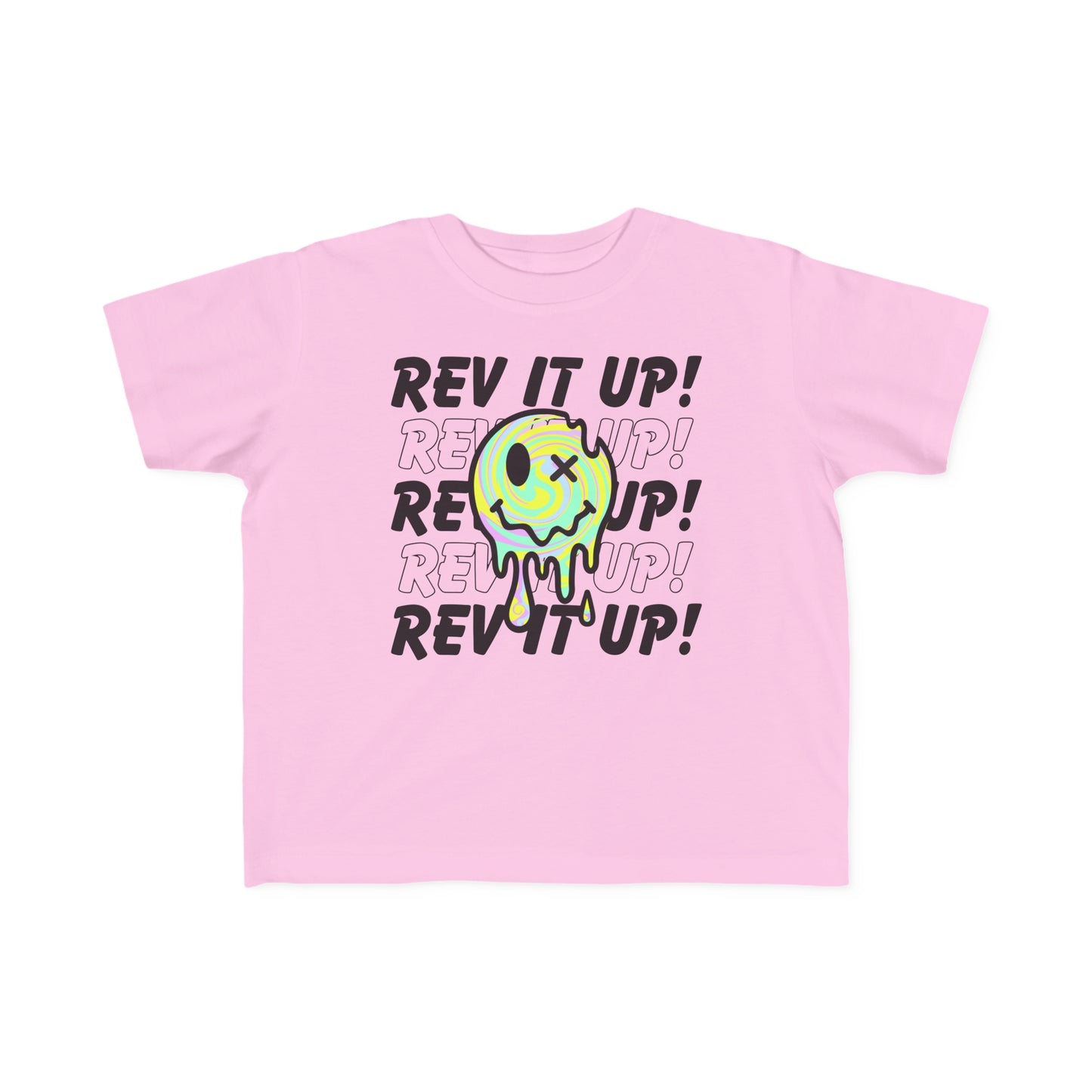 Rev It Up Retro Smiley -Toddler's T-Shirt