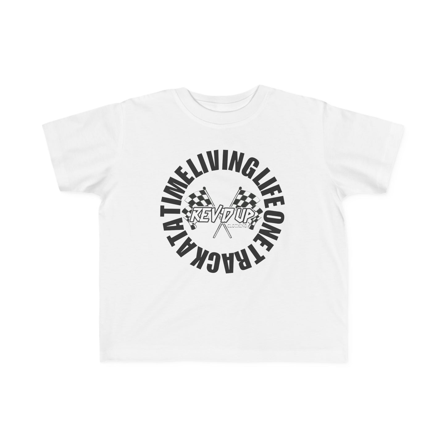 Living Life One Track At A Time Black Rev'd Up Clothing - Toddler's T-shirt