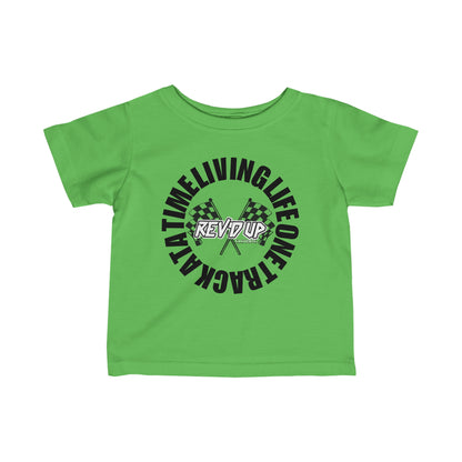 Living Life One Track At A Time Black Rev'd Up Clothing - Infant T-shirt