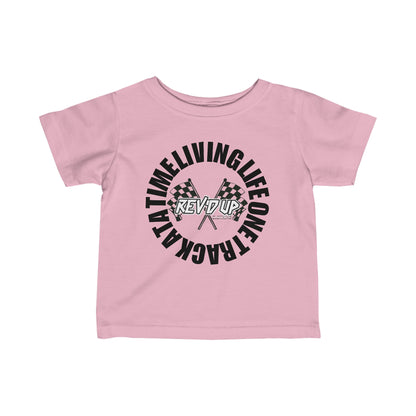 Living Life One Track At A Time Black Rev'd Up Clothing - Infant T-shirt