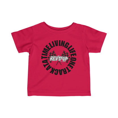 Living Life One Track At A Time Black Rev'd Up Clothing - Infant T-shirt
