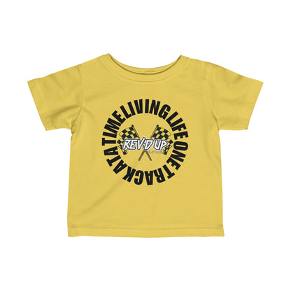 Living Life One Track At A Time Black Rev'd Up Clothing - Infant T-shirt