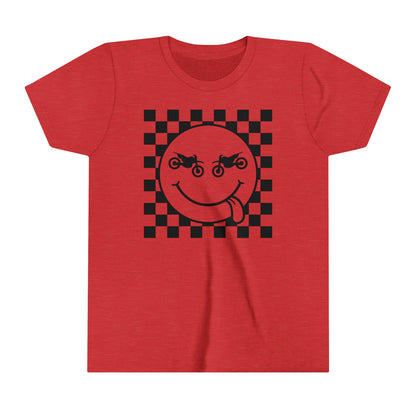 Race Flag Smile Face Youth T-Shirt